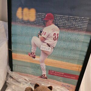Unframed Autograph Curt Shilling Poster